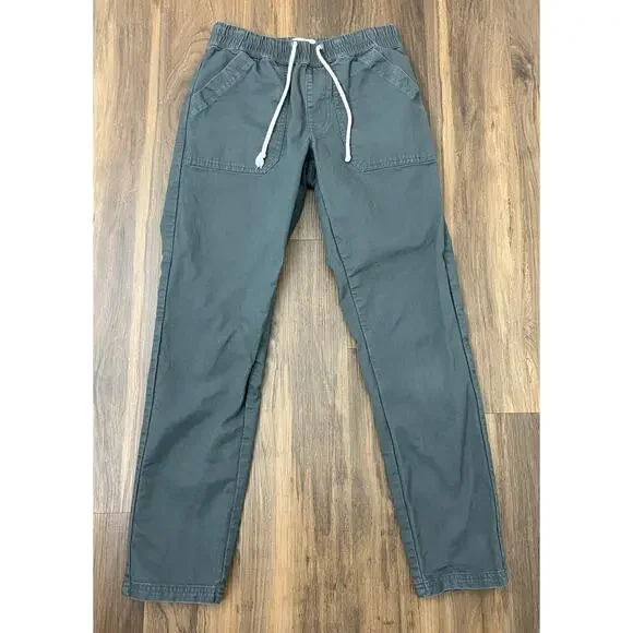 Women Pact Daily Twill drawstring organic cotton grey pants, XS - Picture 1 of 4